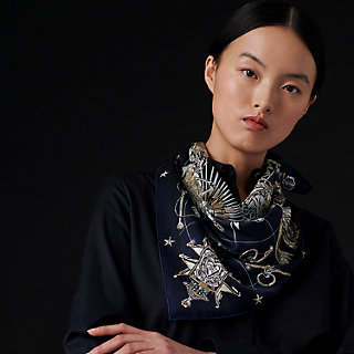 Chorus Stellarum embroidered scarf 70 | Hermès Singapore